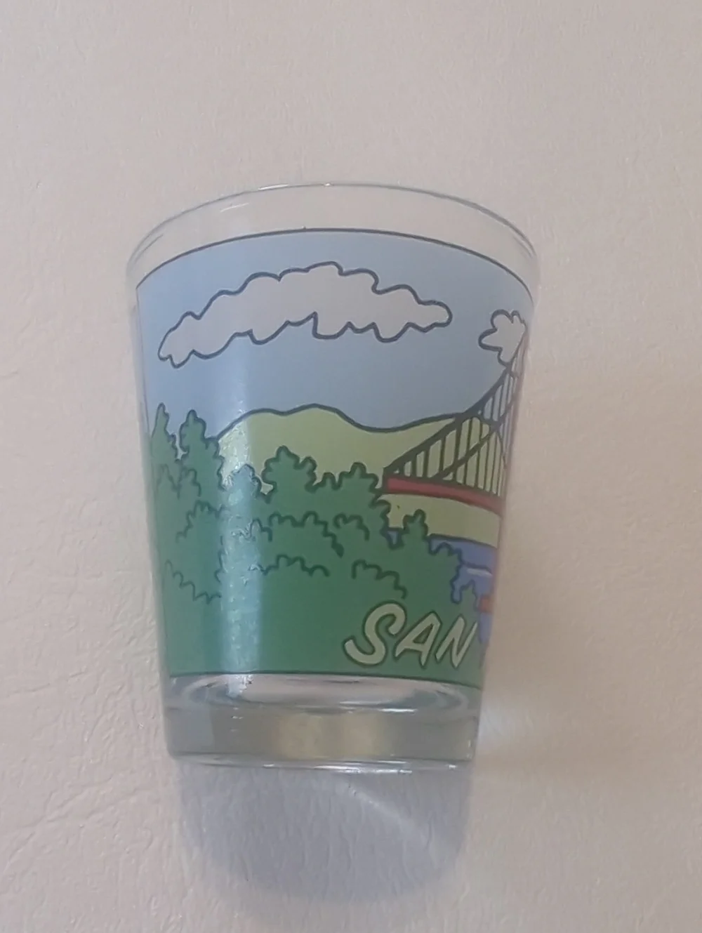 Set Of Two Souvenir Shot Glasses San Francisco Shot Glasses Almost Vintage